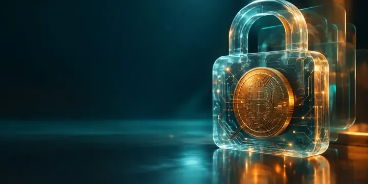 Digital padlock made of circuits protecting a crypto coin